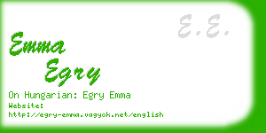 emma egry business card